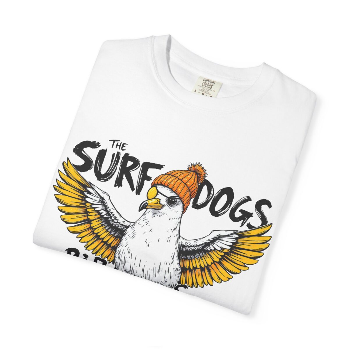 Surf Dogs Graphic T-Shirt for Animal Lovers - Unisex Garment-Dyed Tee - Image 3