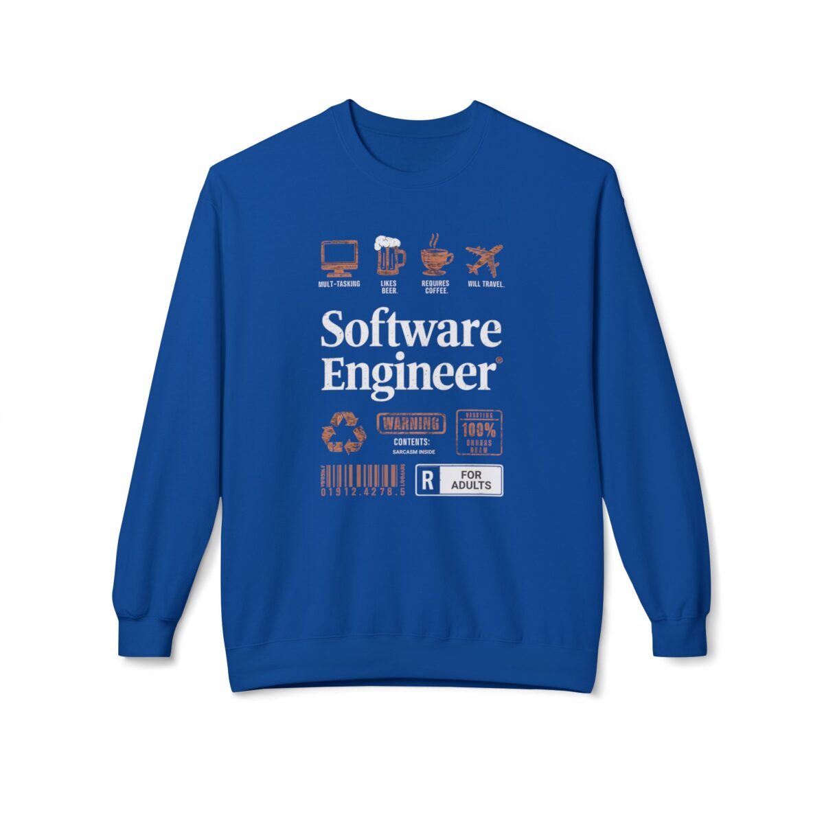 Software Engineer Unisex Midweight Softstyle Fleece Crewneck Sweatshirt - Image 29