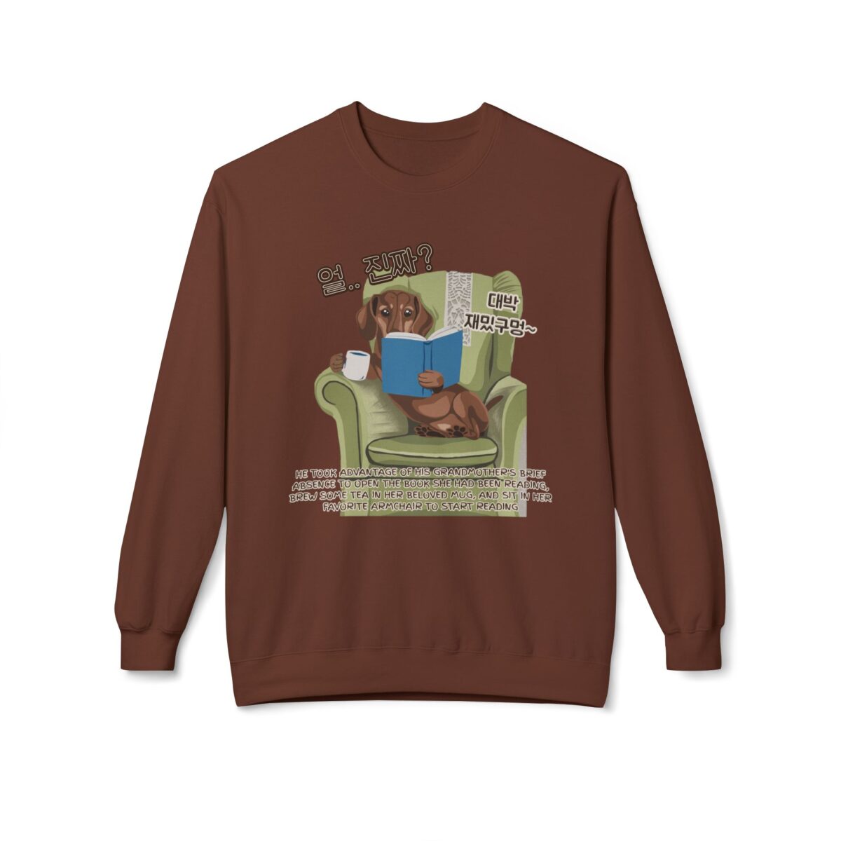 Seriously happy moment Unisex Midweight Softstyle Fleece Crewneck Sweatshirt - Image 5