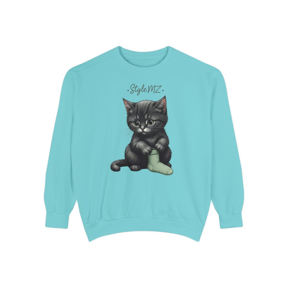 Kittt's cozy moment Unisex Garment-Dyed Sweatshirt - Image 9