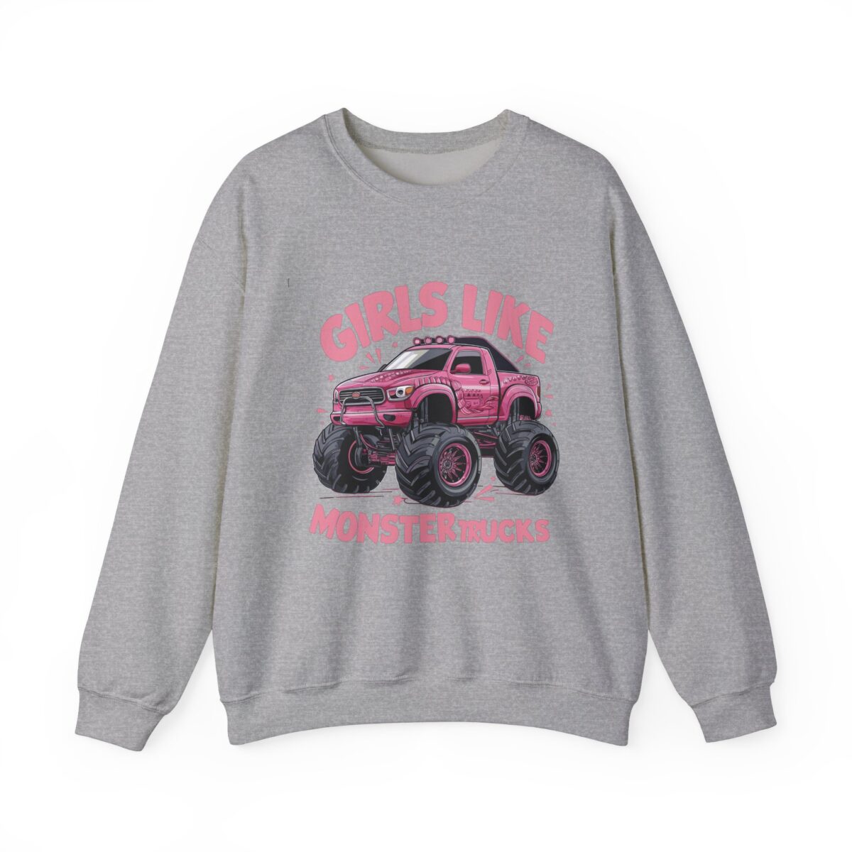 Girls like monster trucks Unisex Heavy Blend™ Crewneck Sweatshirt - Image 17