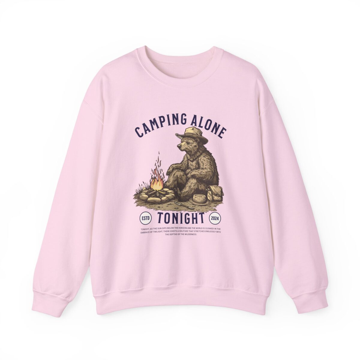 Camping alone Unisex Heavy Blend™ Crewneck Sweatshirt - Image 17