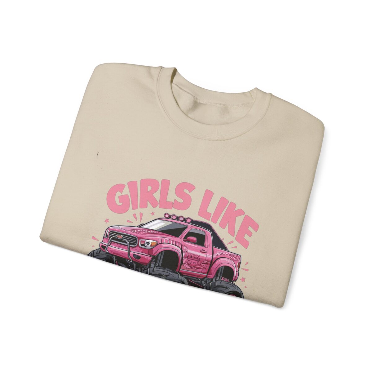 Girls like monster trucks Unisex Heavy Blend™ Crewneck Sweatshirt - Image 15