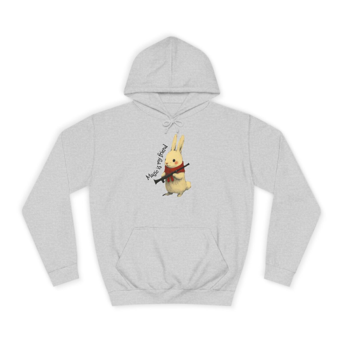 Music is my friend Unisex College Hoodie - Image 5