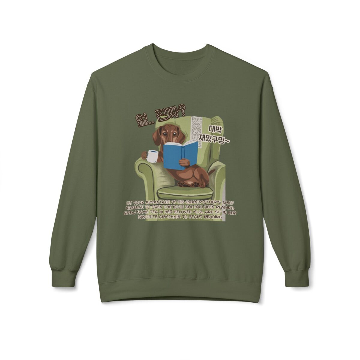 Seriously happy moment Unisex Midweight Softstyle Fleece Crewneck Sweatshirt