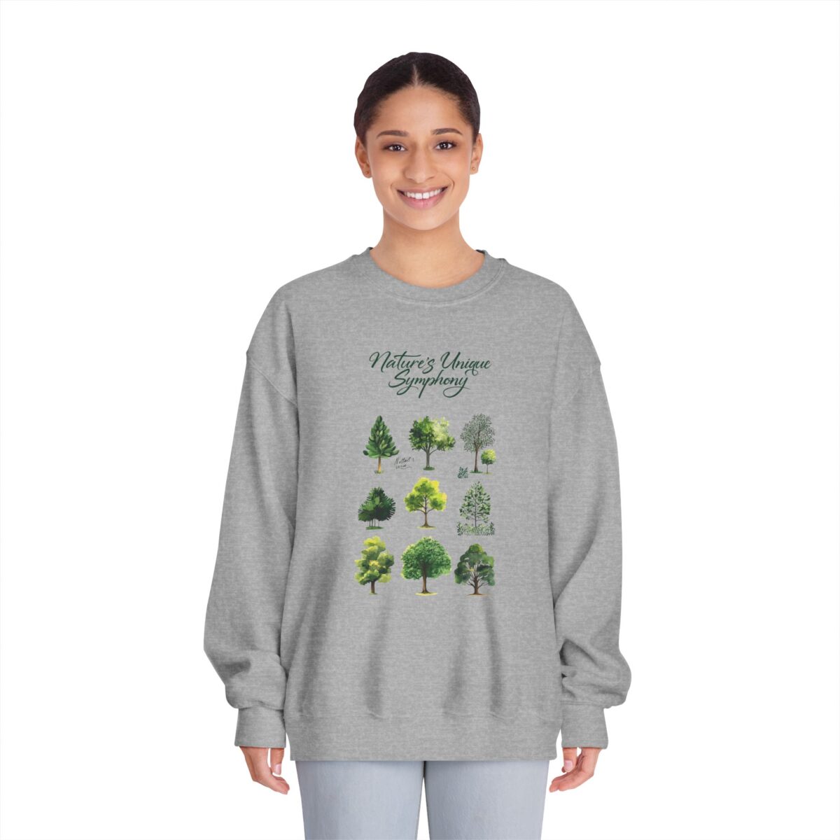 Nature's unique symphony Unisex DryBlend® Crewneck Sweatshirt - Image 11