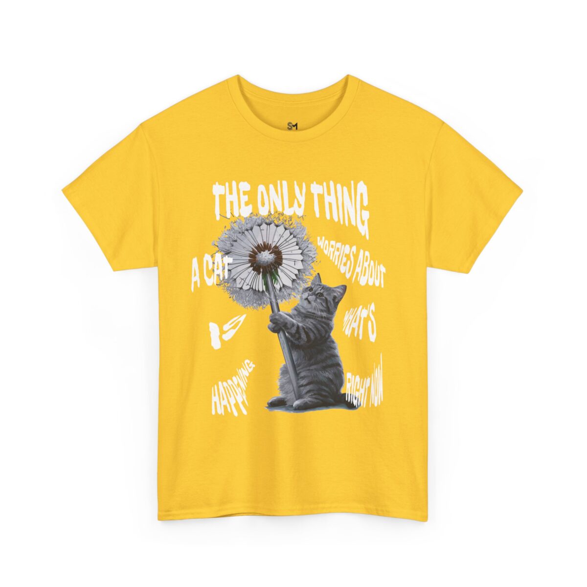Cat worries Unisex Heavy Cotton Tee - Image 7