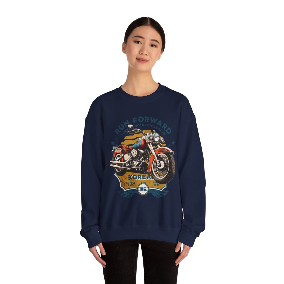 Run forward Unisex Heavy Blend™ Crewneck Sweatshirt - Image 56