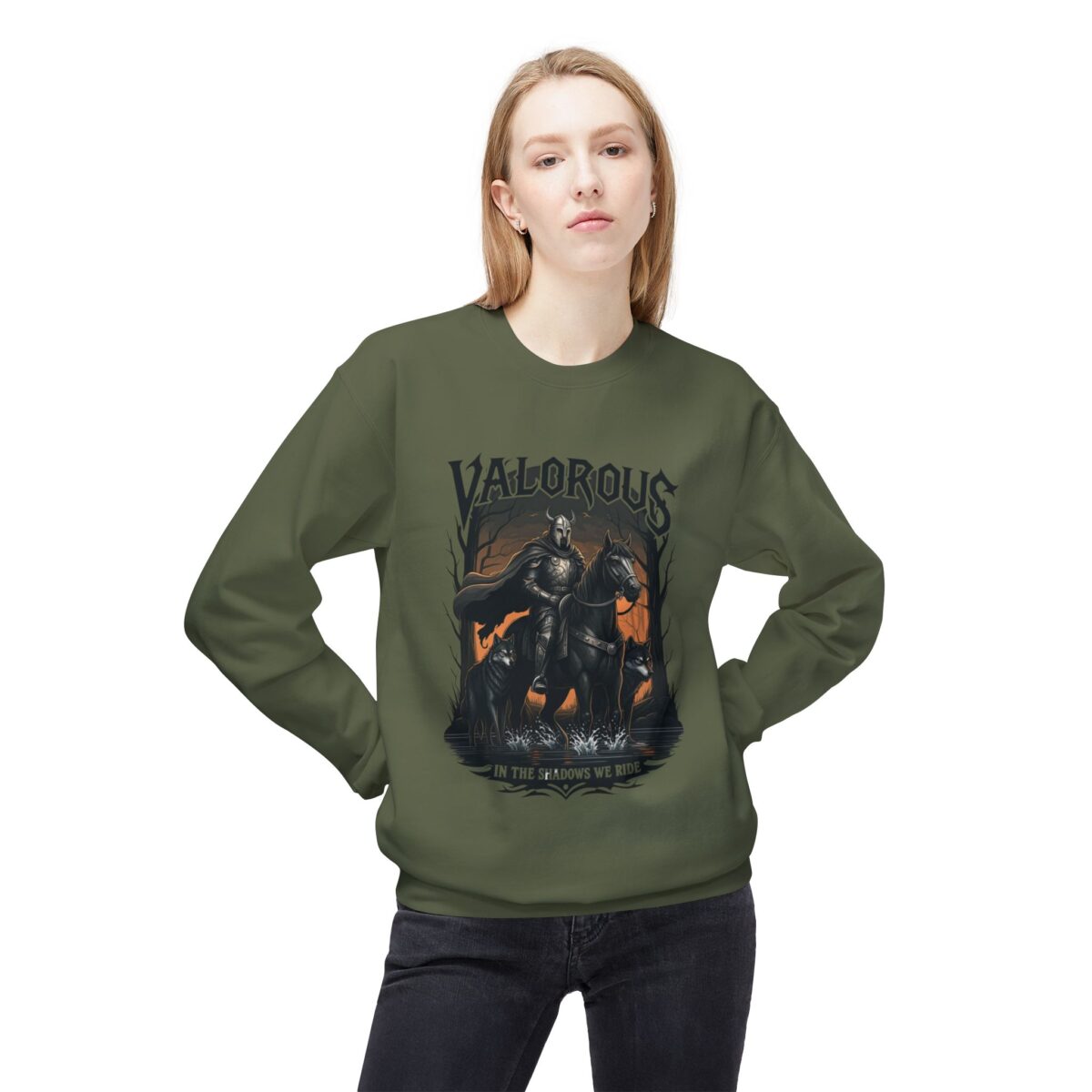 VALOROUS Unisex Midweight Softstyle Fleece Crewneck Sweatshirt - Image 3