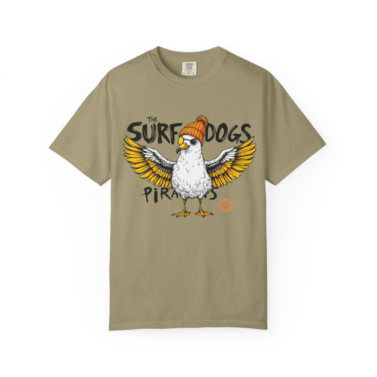 Surf Dogs Graphic T-Shirt for Animal Lovers - Unisex Garment-Dyed Tee - Image 13