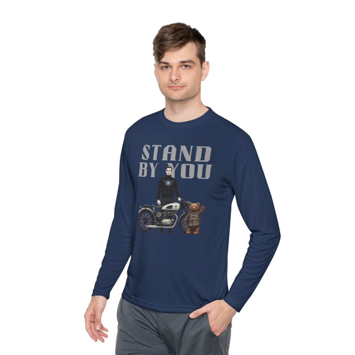 Stand by you Unisex Lightweight Long Sleeve Tee - Image 31