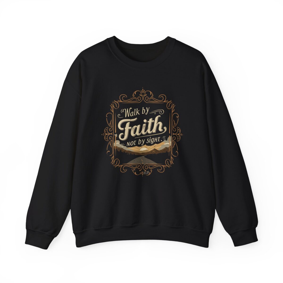 Walk by Faith Unisex Heavy Blend™ Crewneck Sweatshirt - Image 5