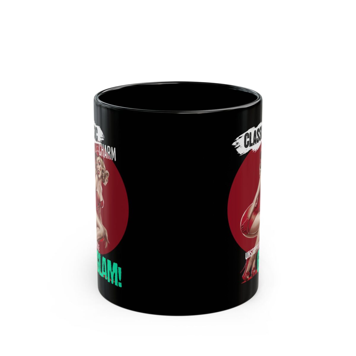 Classic Charm Black Mug (11oz, 15oz) - Image 2