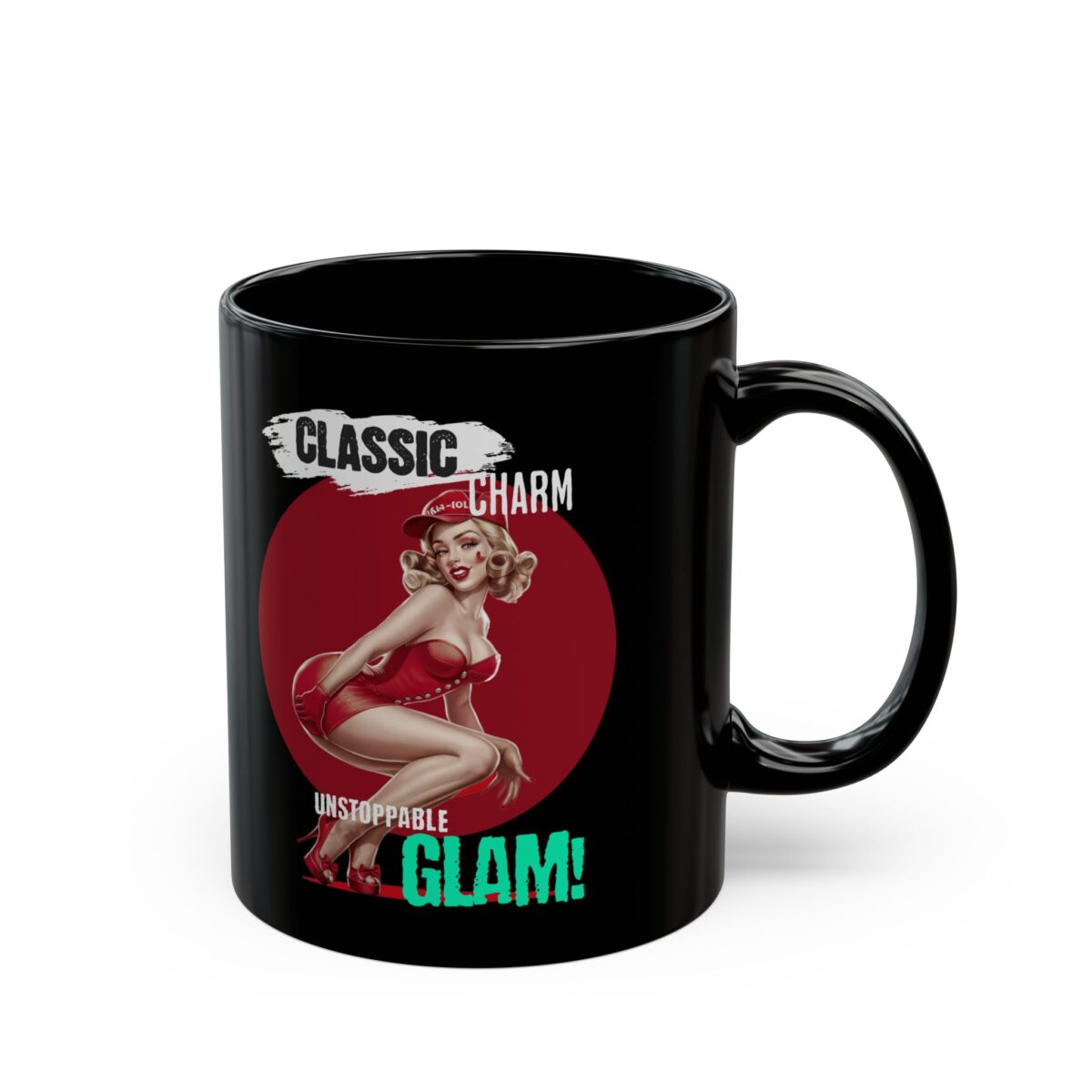Classic Charm Black Mug (11oz, 15oz)