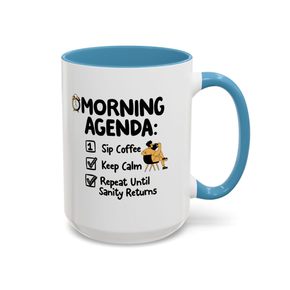 Morning Agenda Accent Coffee Mug (11, 15oz) - Image 38