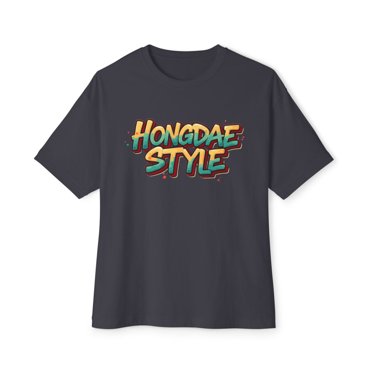 Hongdae style Unisex Oversized Boxy Tee - Image 25