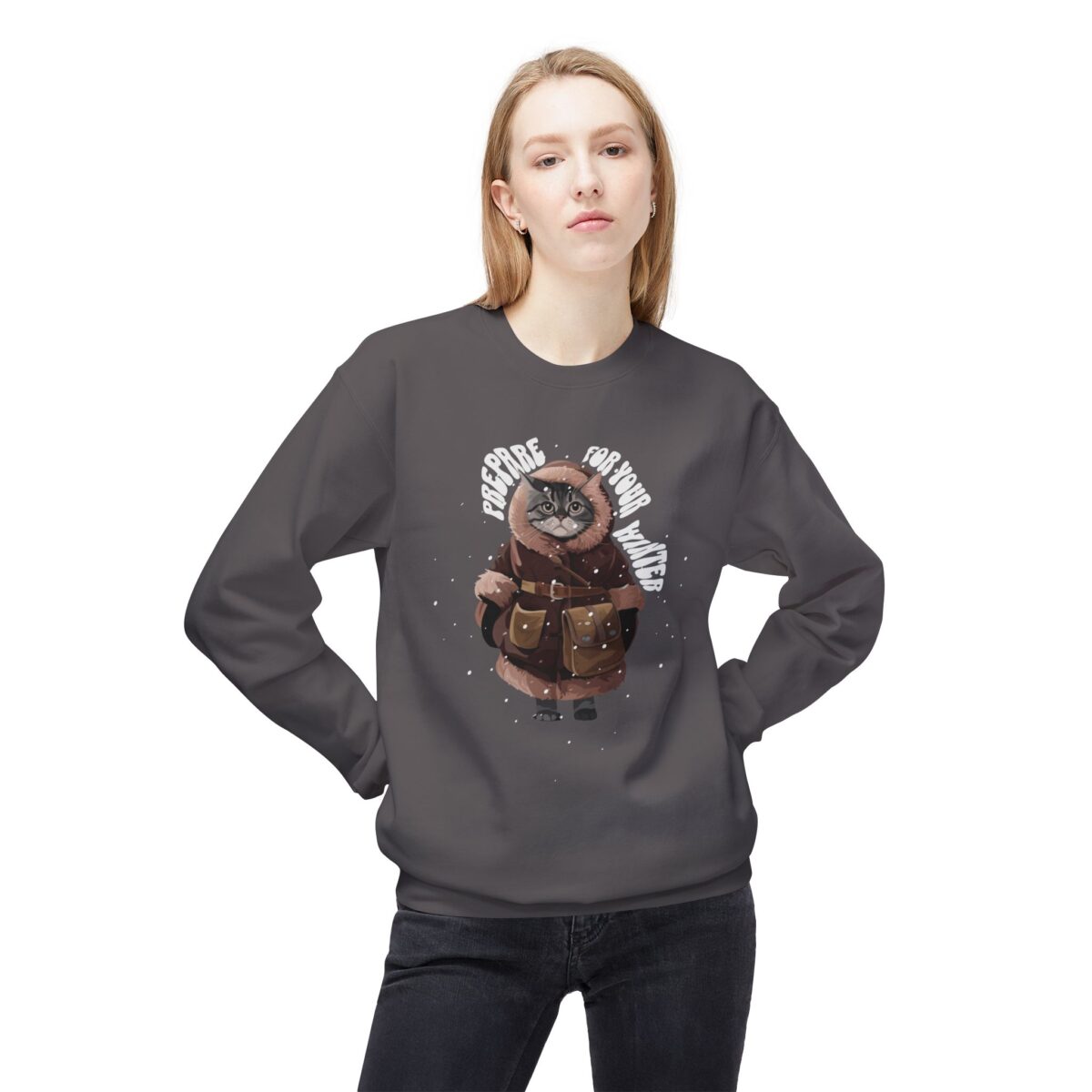 Prepare for your winter Unisex Midweight Softstyle Fleece Crewneck Sweatshirt - Image 35