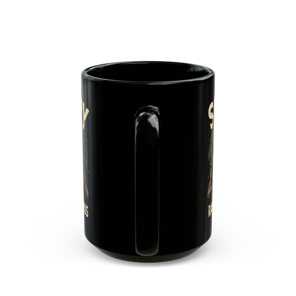 T-rex Black Mug (11oz, 15oz) - Image 8