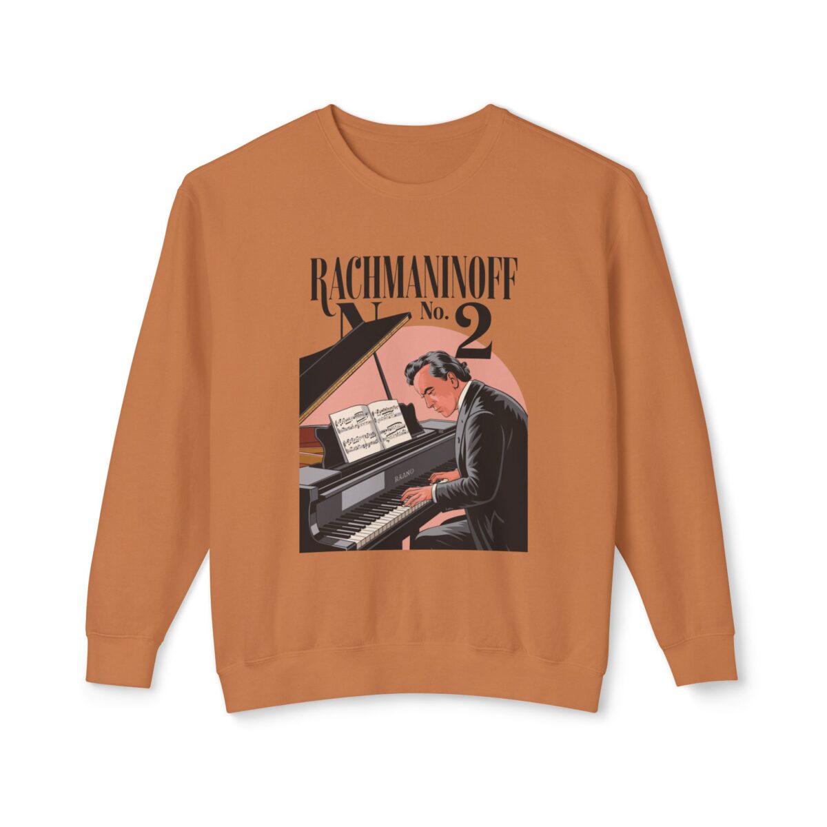 Rachmaninoff No. 2 Unisex Lightweight Crewneck Sweatshirt - Image 17