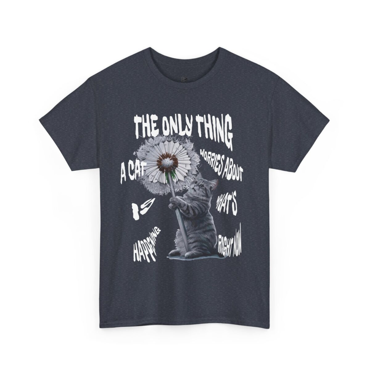 Cat worries Unisex Heavy Cotton Tee - Image 23