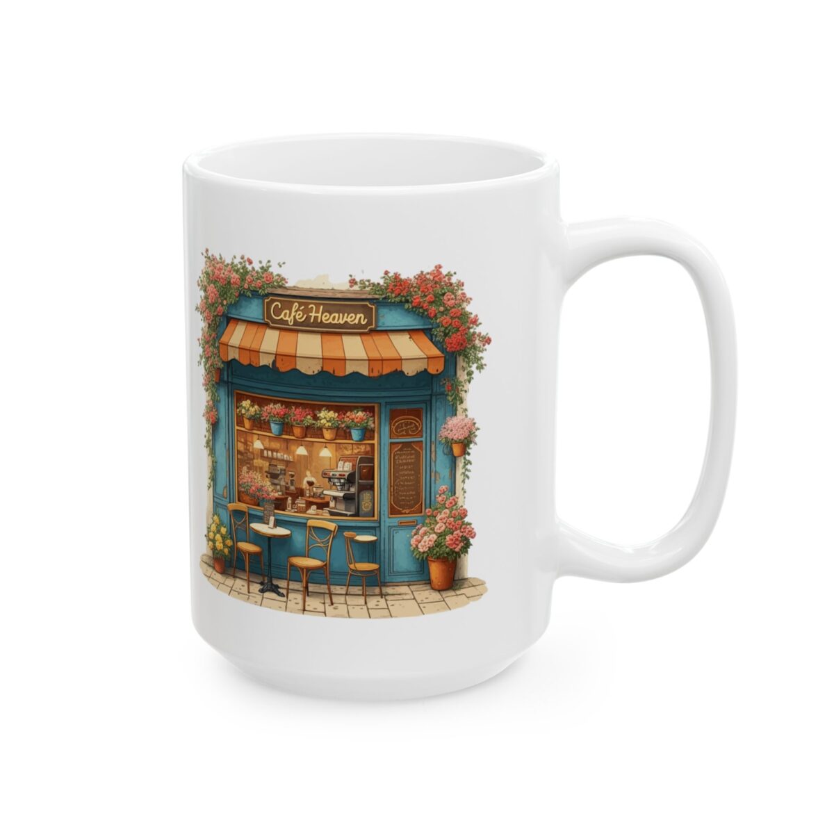Cafe heaven Ceramic Mug, (11oz, 15oz) - Image 8