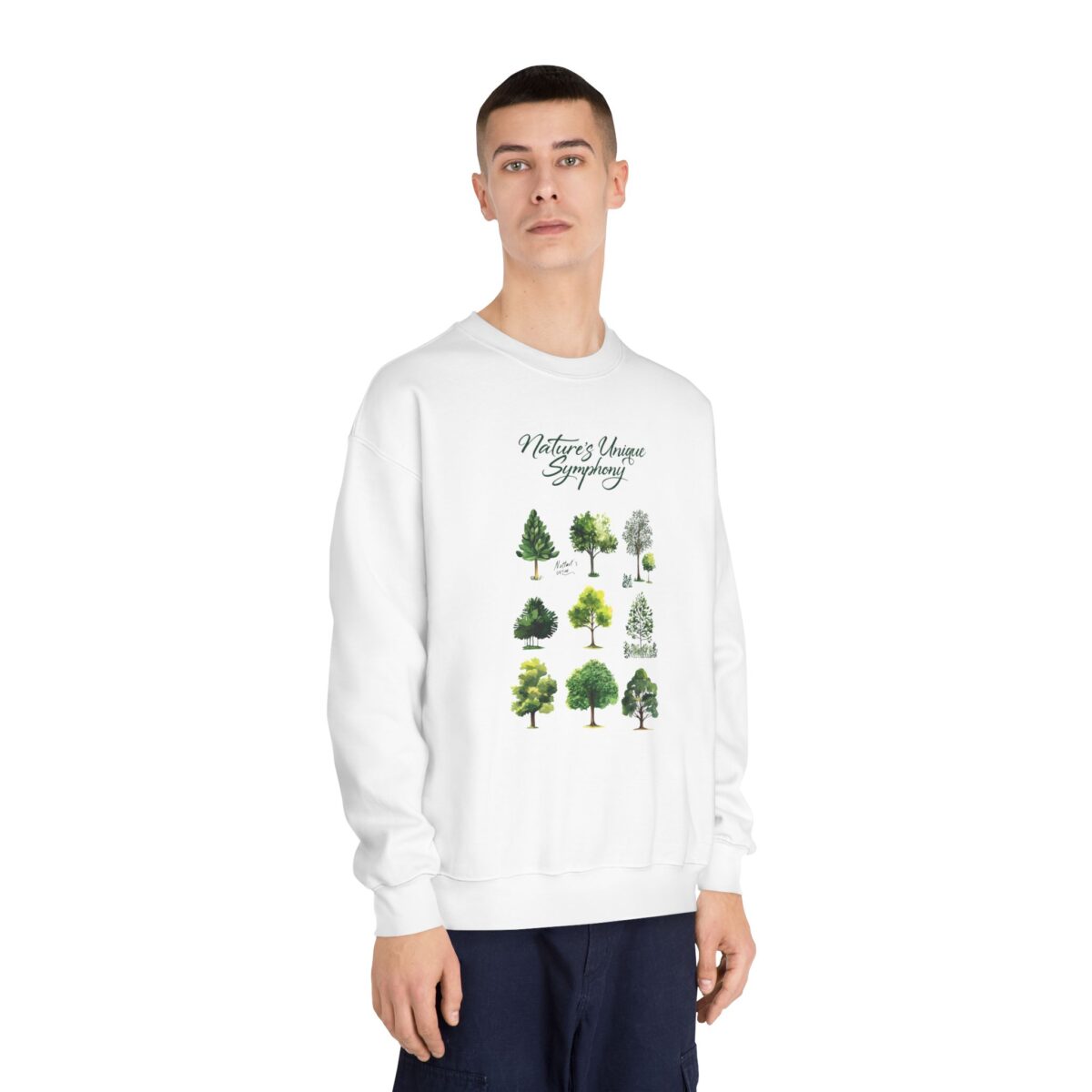 Nature's unique symphony Unisex DryBlend® Crewneck Sweatshirt - Image 8