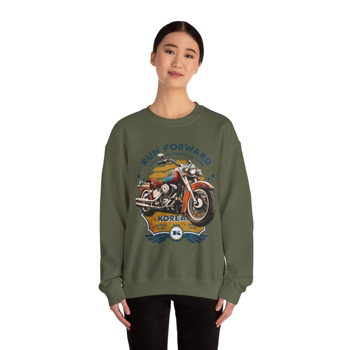 Run forward Unisex Heavy Blend™ Crewneck Sweatshirt - Image 32
