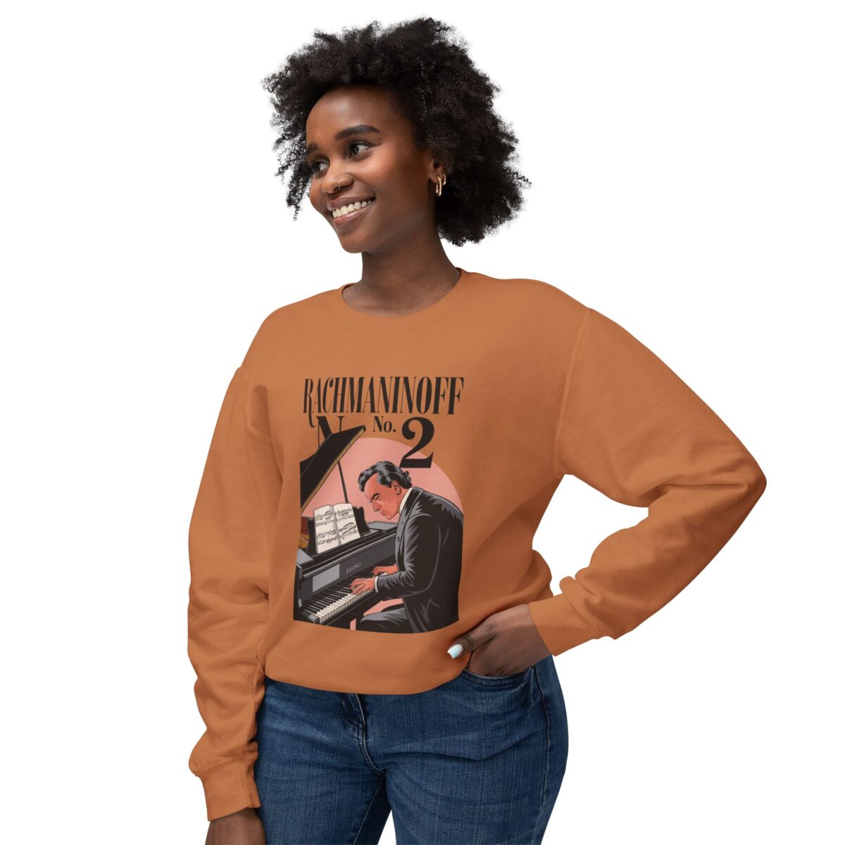 Rachmaninoff No. 2 Unisex Lightweight Crewneck Sweatshirt - Image 19
