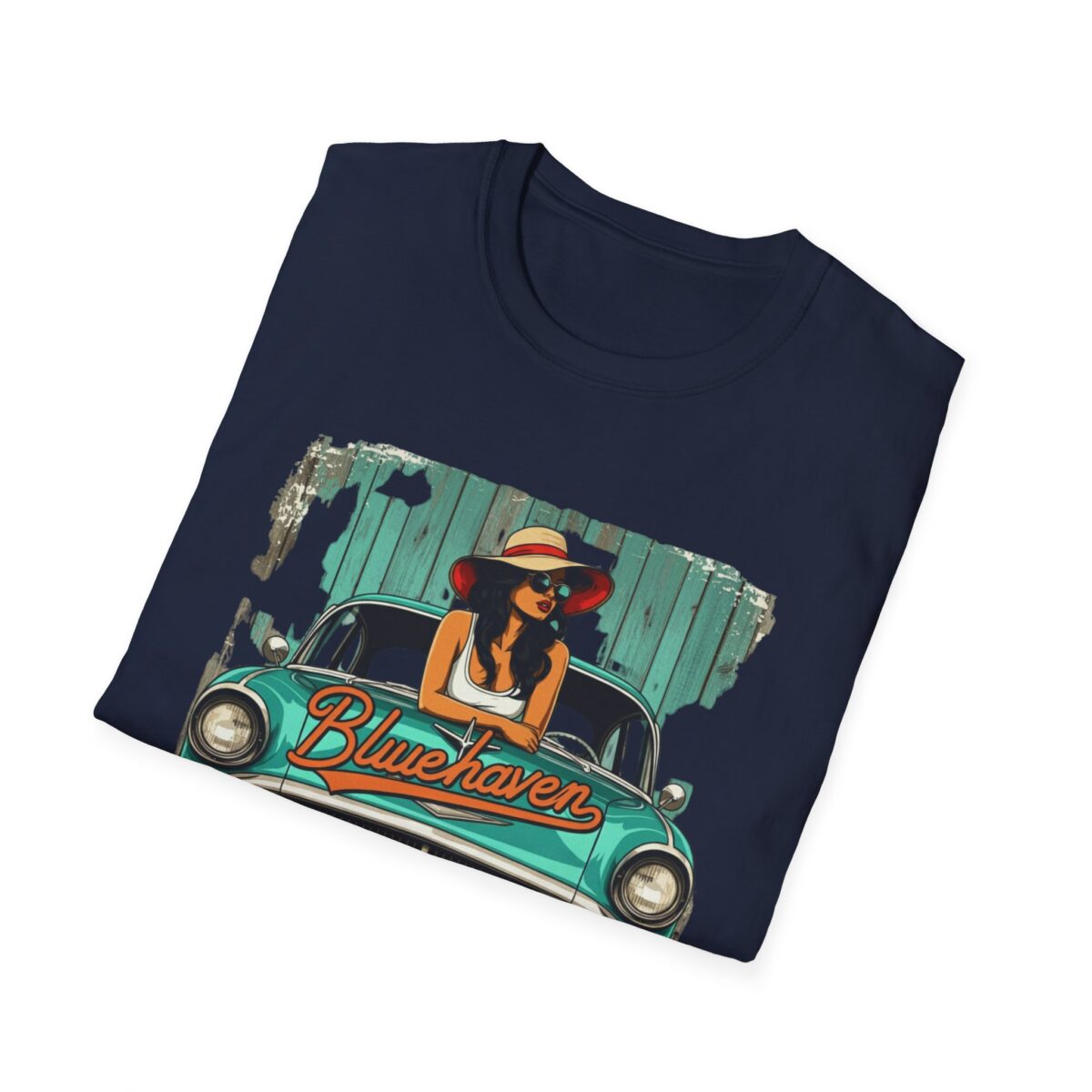 Blue haven Unisex Softstyle T-Shirt - Image 40