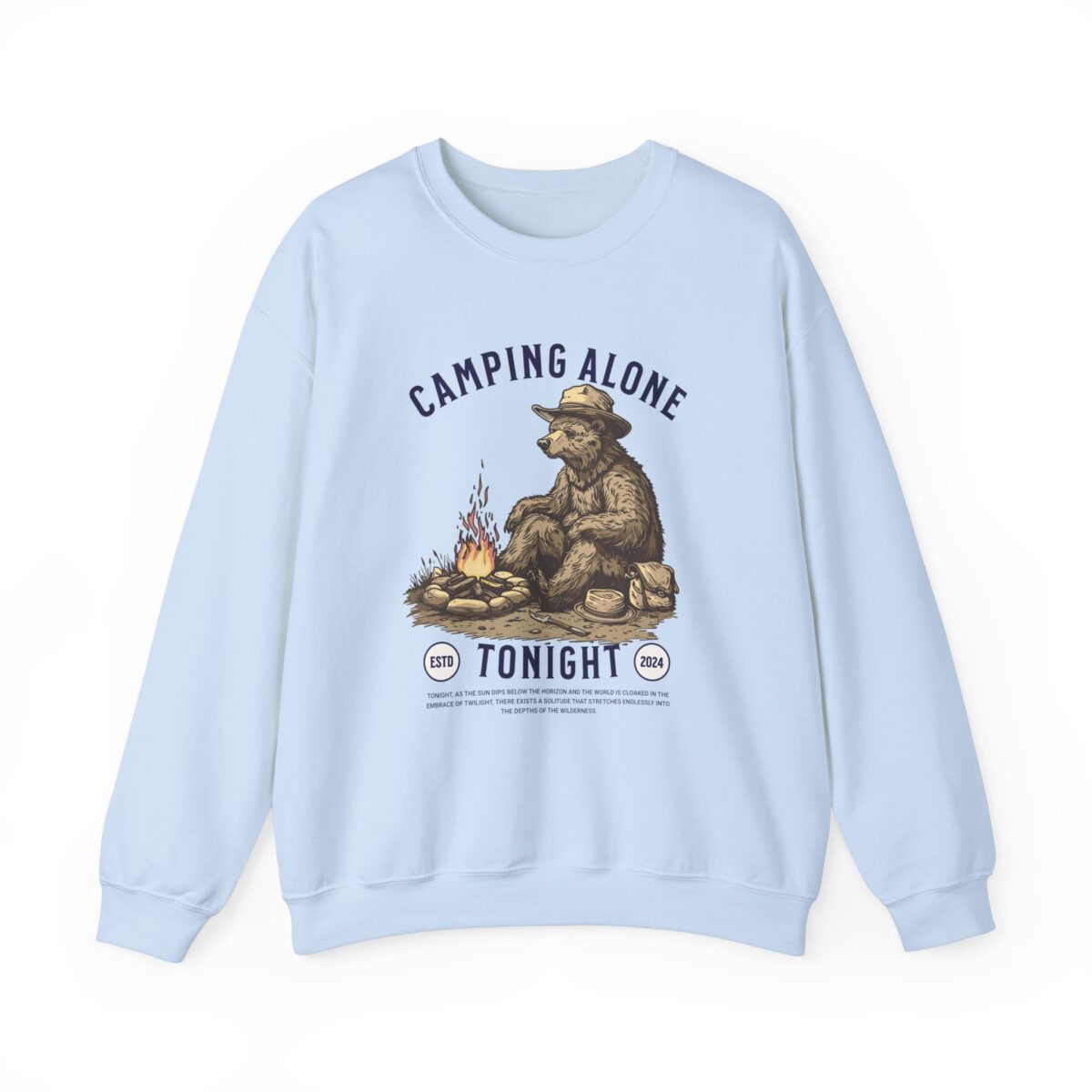 Camping alone Unisex Heavy Blend™ Crewneck Sweatshirt - Image 13