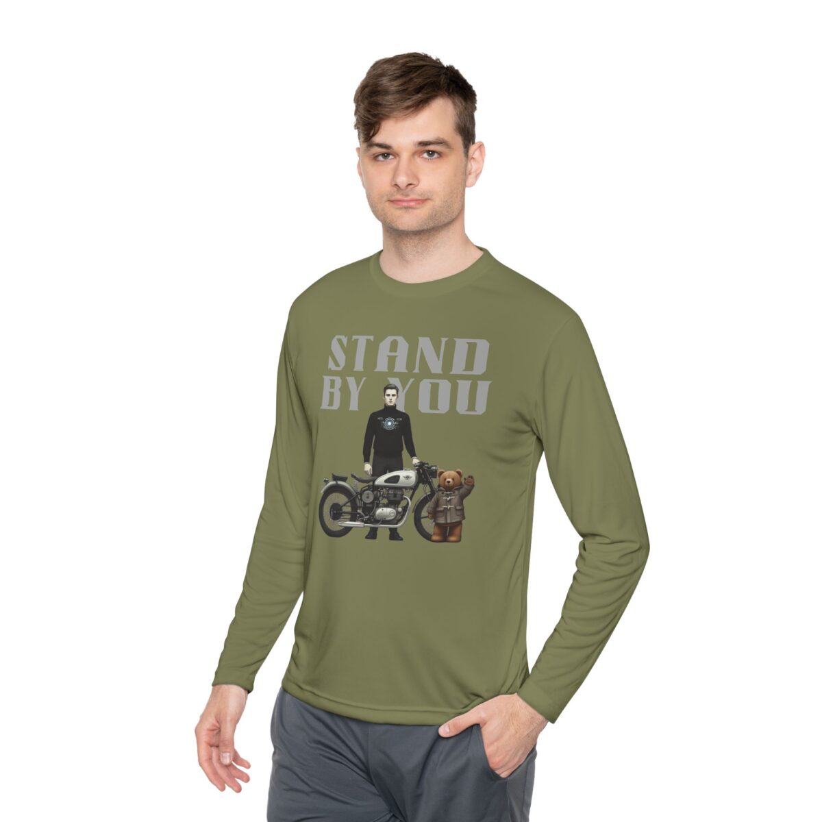 Stand by you Unisex Lightweight Long Sleeve Tee - Image 23