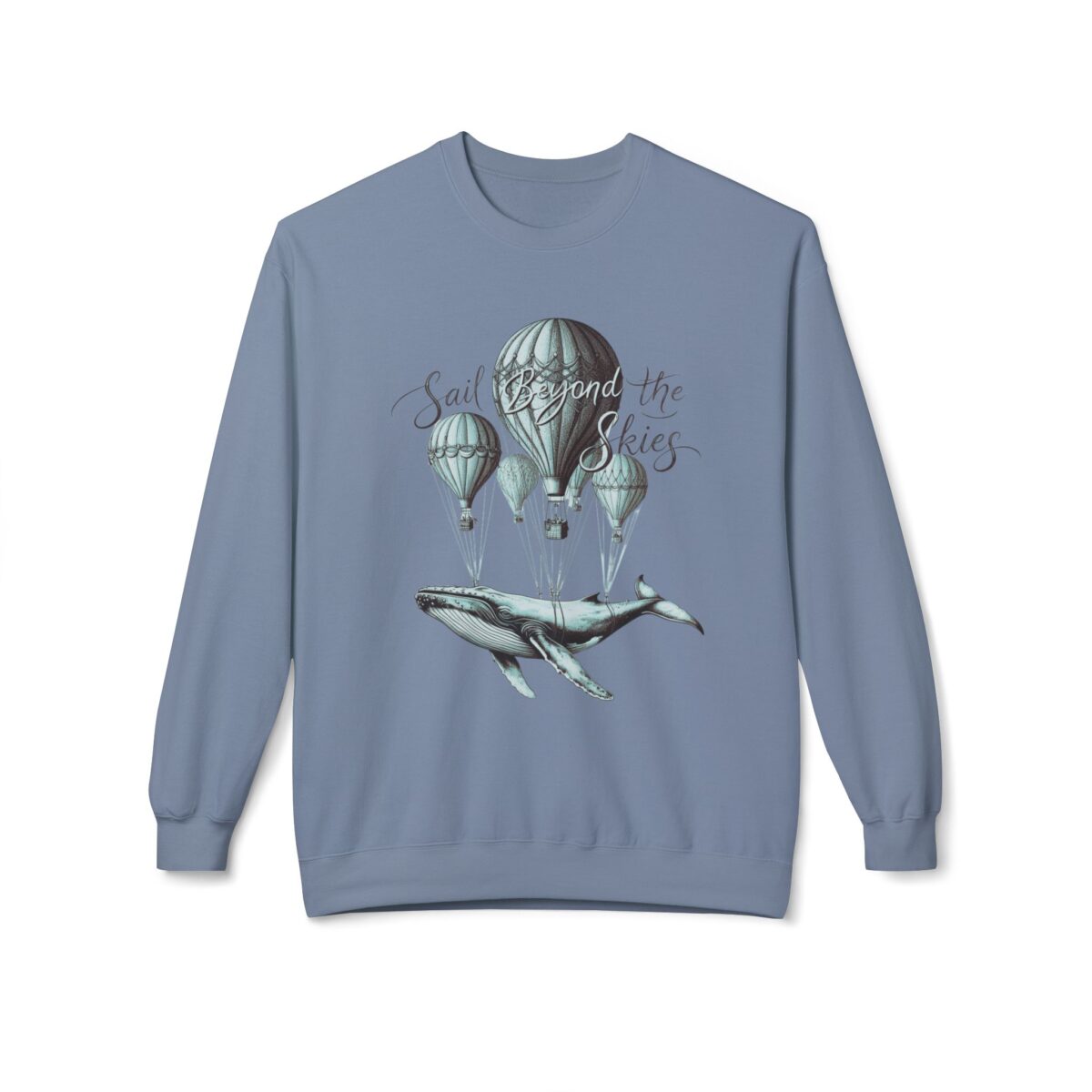 Sail Beyond the Skies Unisex Midweight Softstyle Fleece Crewneck Sweatshirt - Image 13