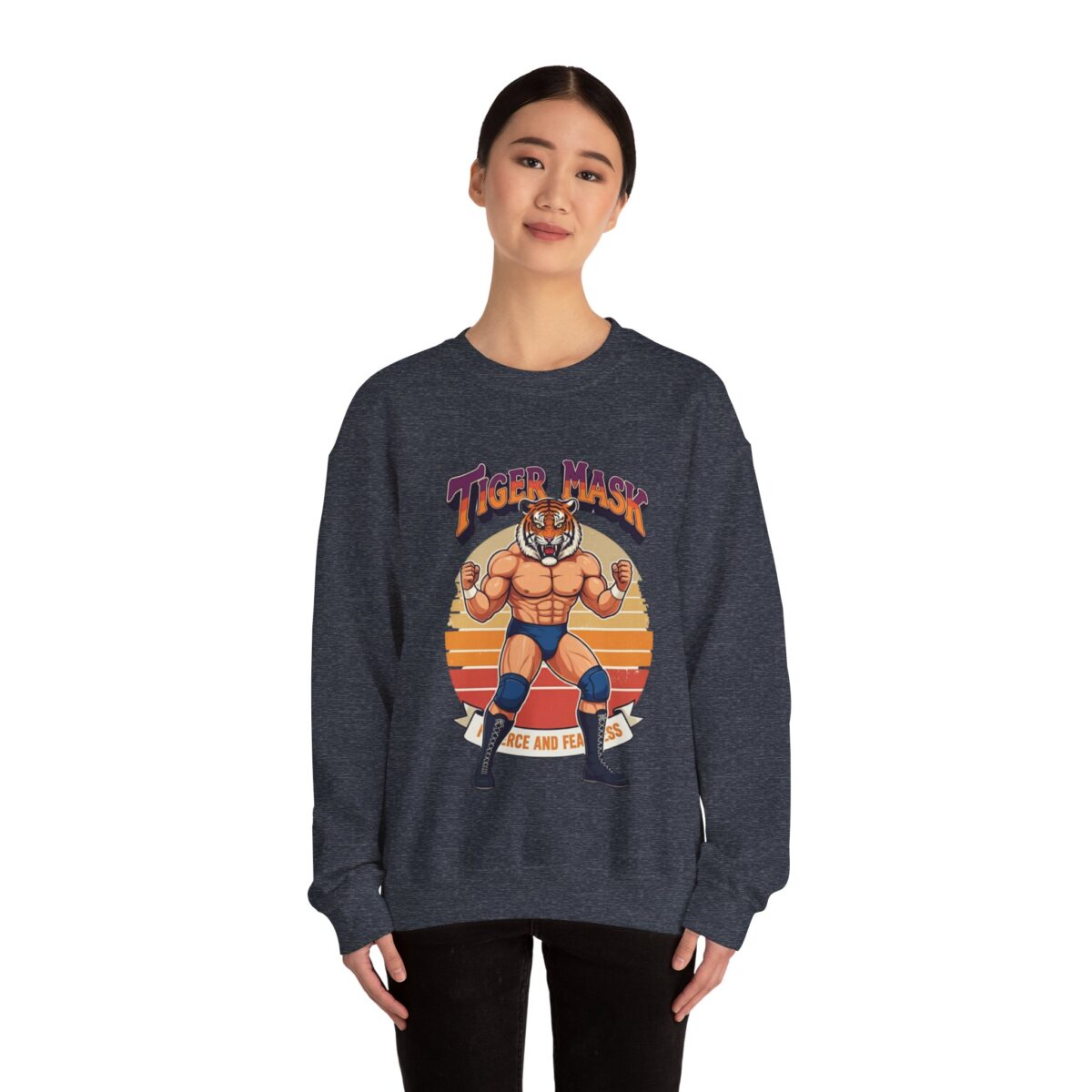 Tiger Mask Unisex Heavy Blend™ Crewneck Sweatshirt - Image 28