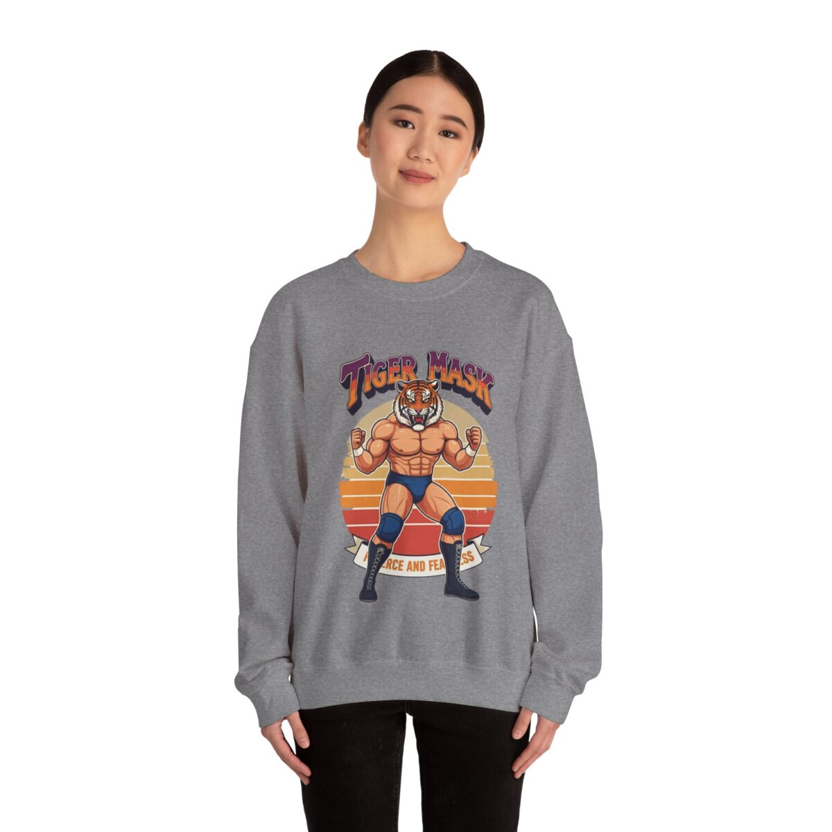 Tiger Mask Unisex Heavy Blend™ Crewneck Sweatshirt - Image 20