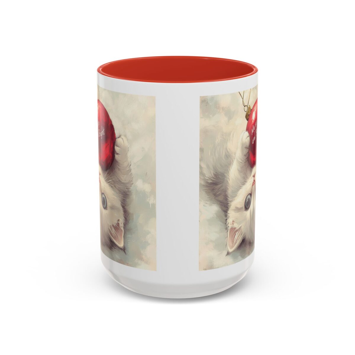 Merry and bright Accent Coffee Mug (11, 15oz) - Image 5