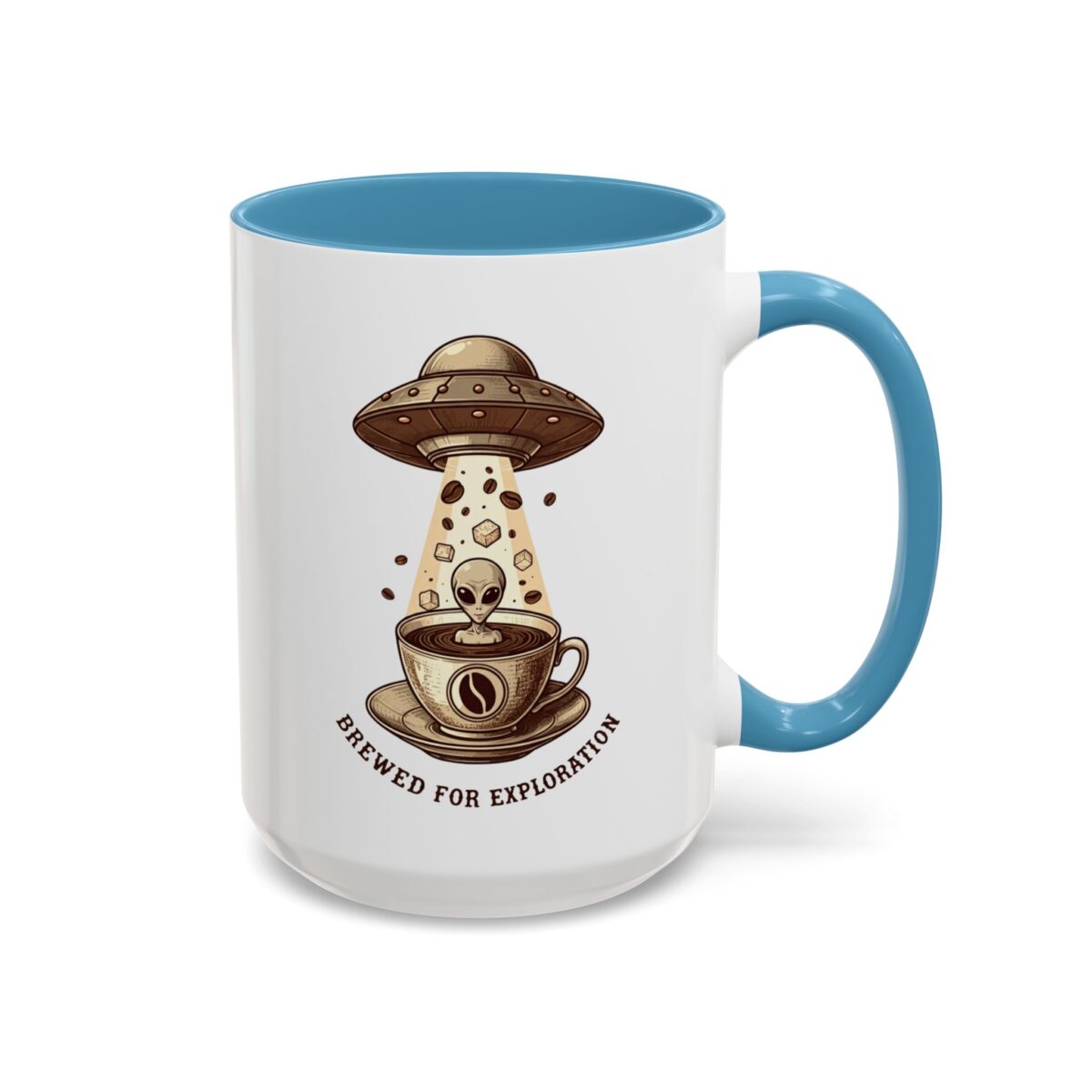 Brewed for exploration Accent Coffee Mug (11, 15oz) - Image 38