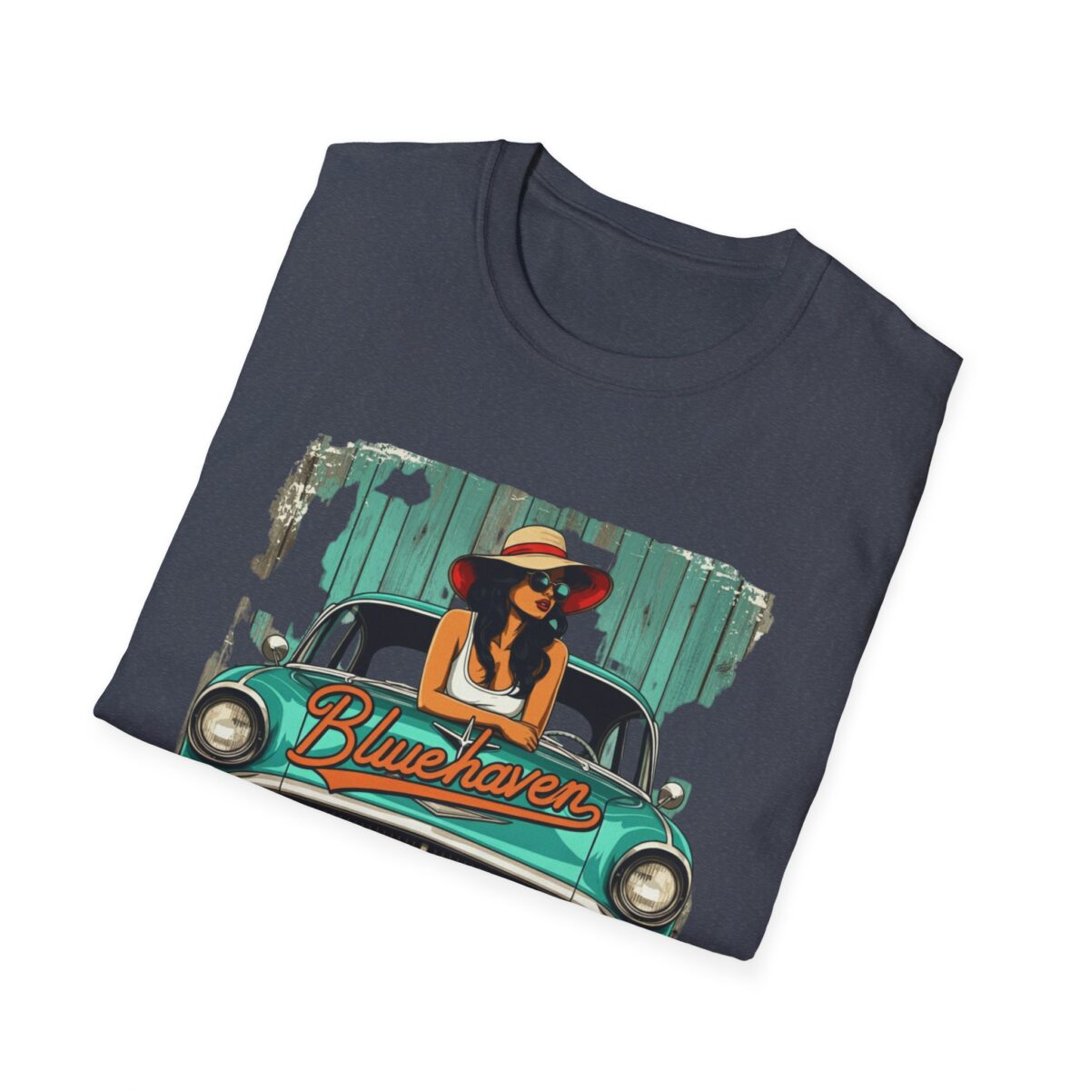Blue haven Unisex Softstyle T-Shirt - Image 4