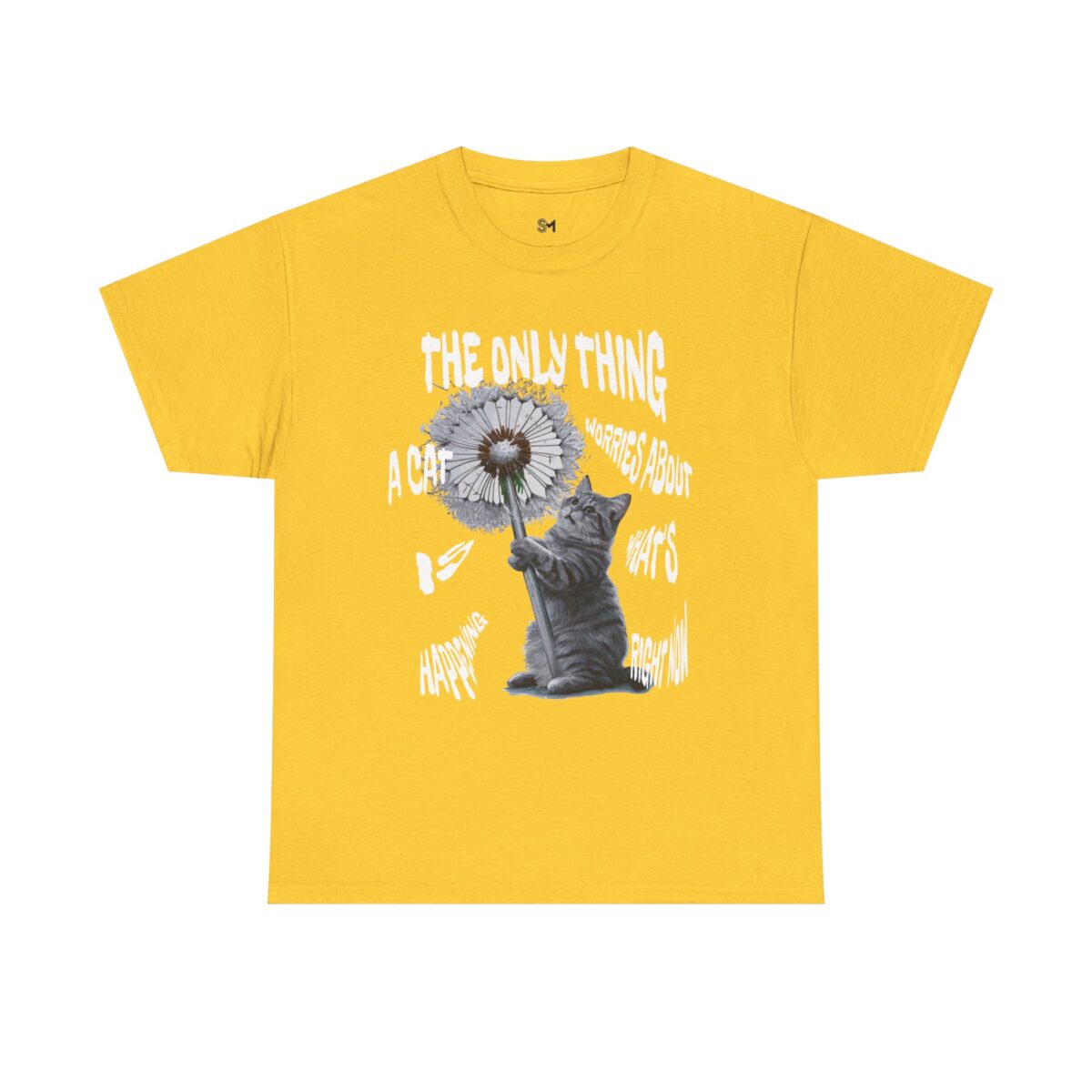 Cat worries Unisex Heavy Cotton Tee - Image 5