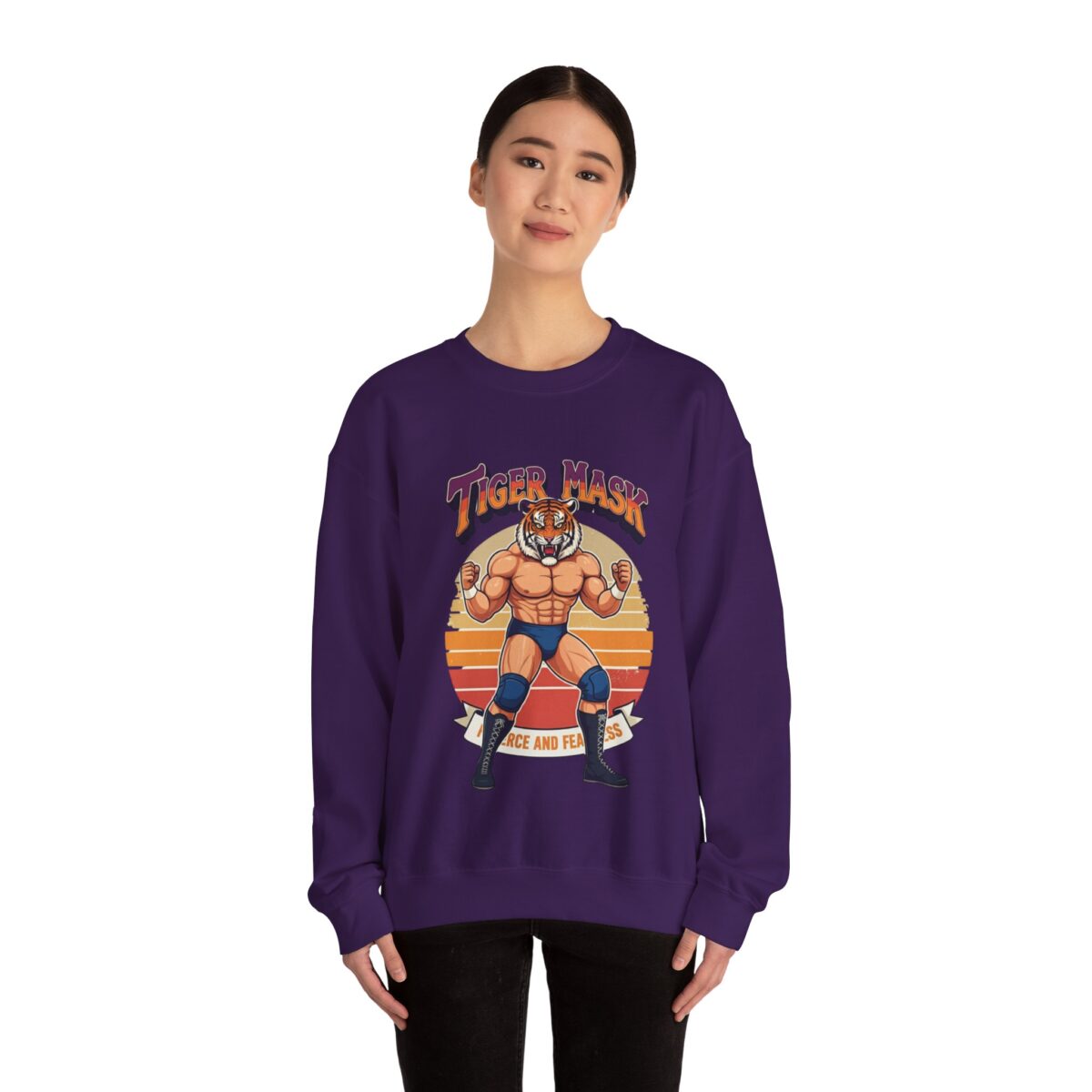 Tiger Mask Unisex Heavy Blend™ Crewneck Sweatshirt - Image 36