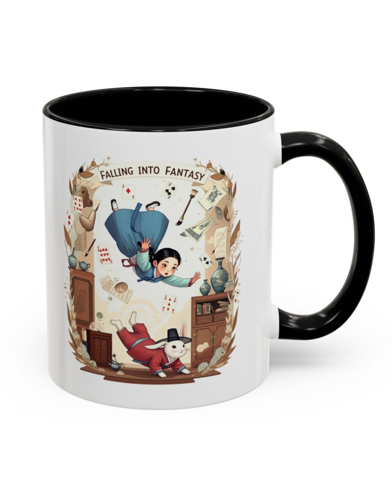 Falling into fantasy Accent Coffee Mug (11, 15oz)