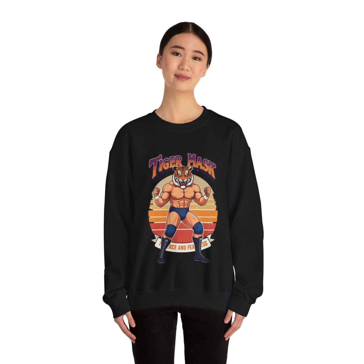 Tiger Mask Unisex Heavy Blend™ Crewneck Sweatshirt - Image 12