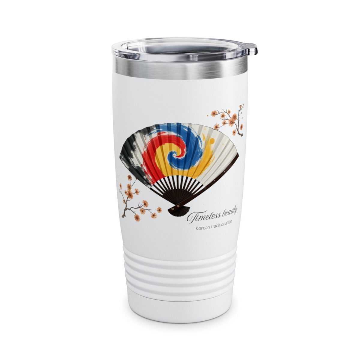 Korean traditional fan Ringneck Tumbler, 20oz - Image 4