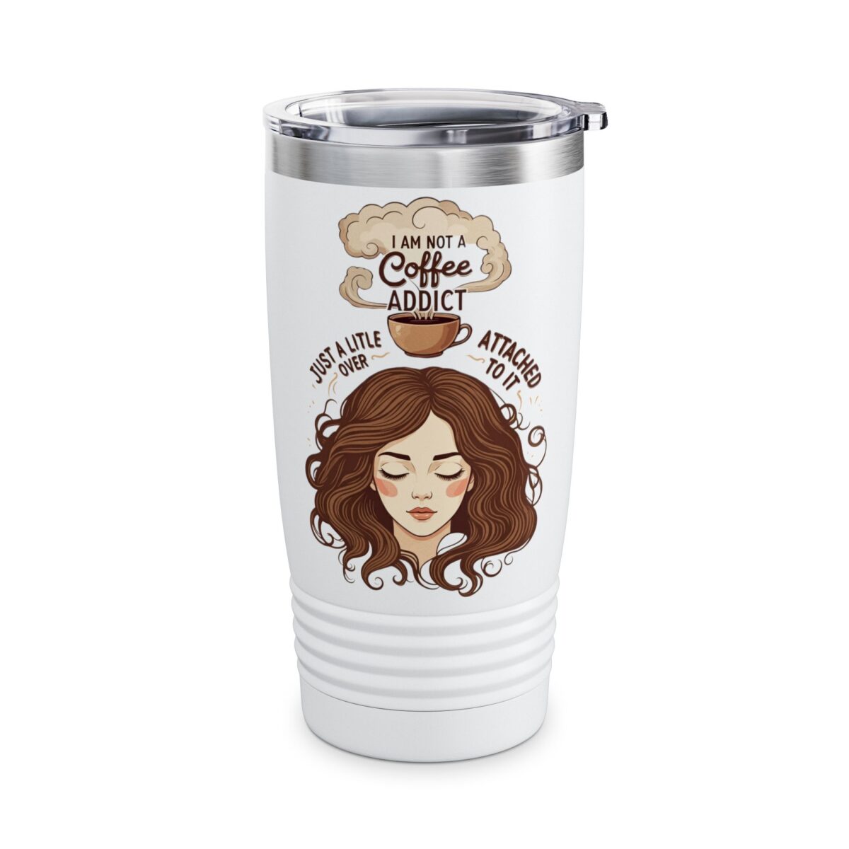 I am not a coffee addict Ringneck Tumbler, 20oz - Image 4