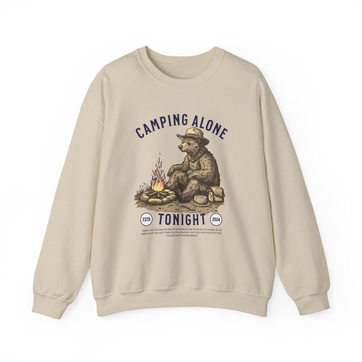 Camping alone Unisex Heavy Blend™ Crewneck Sweatshirt