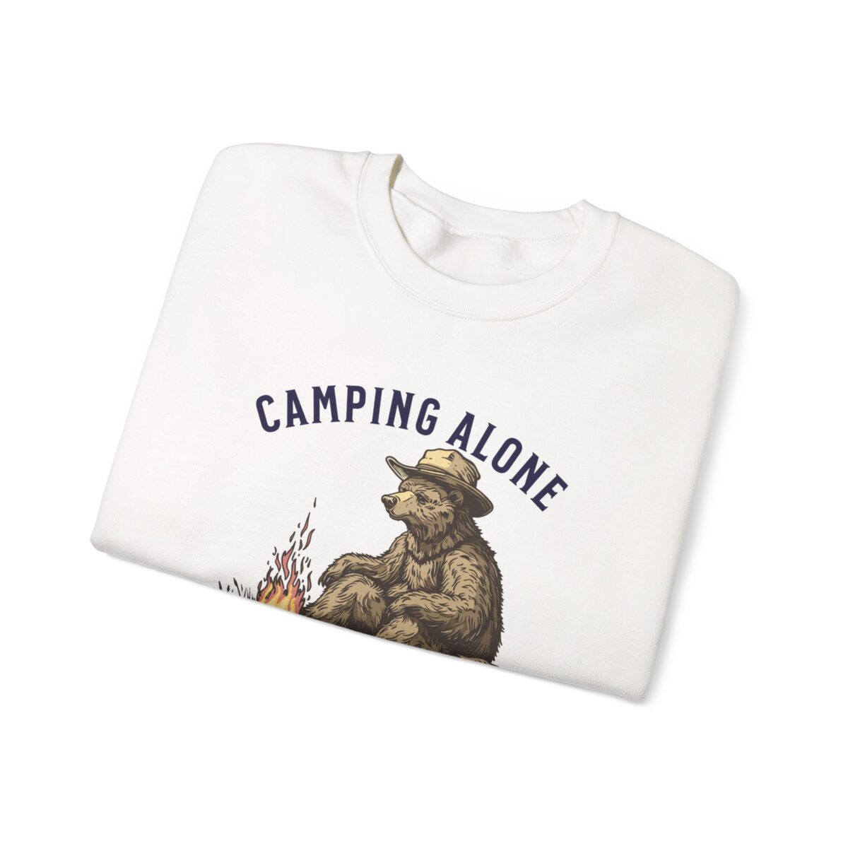 Camping alone Unisex Heavy Blend™ Crewneck Sweatshirt - Image 7