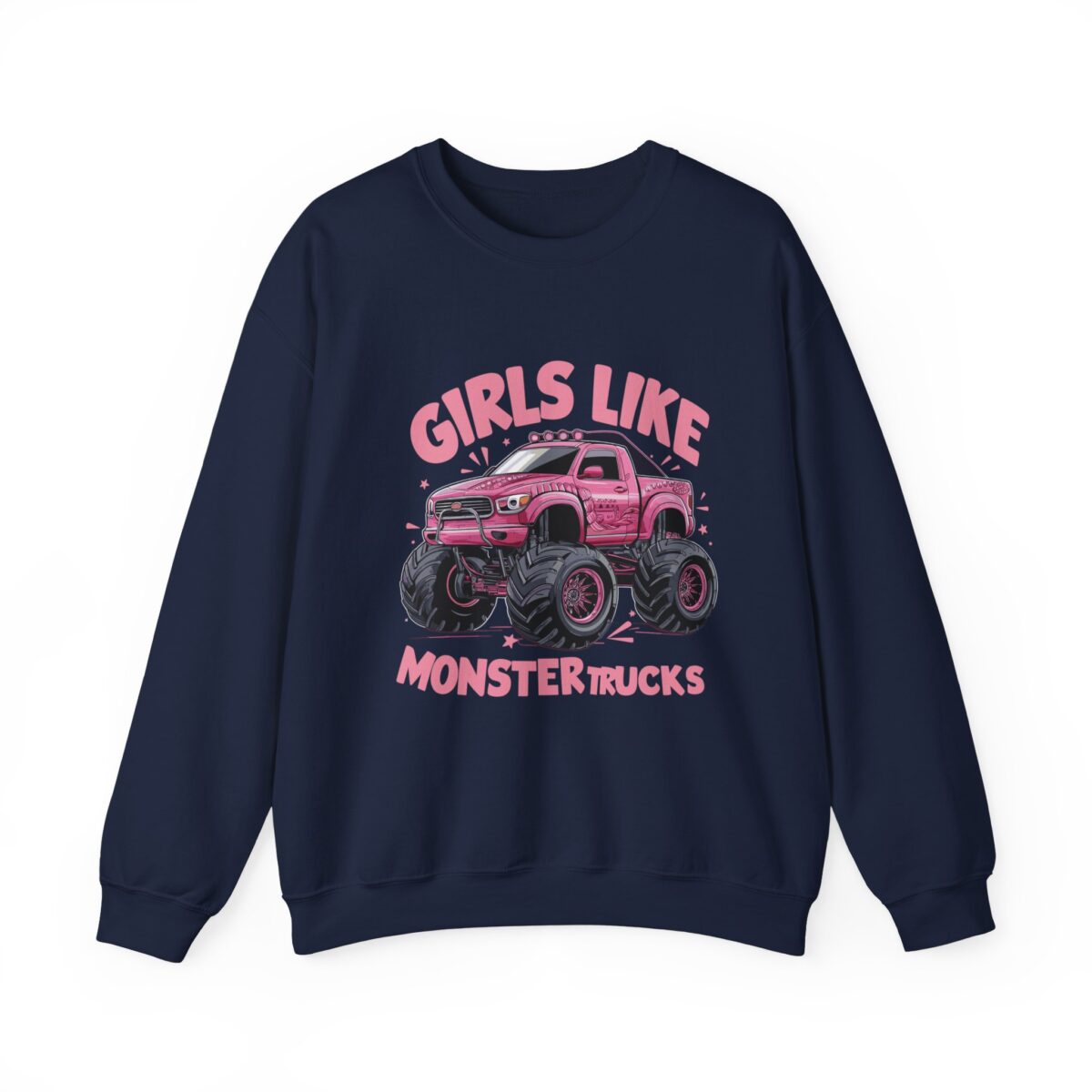 Girls like monster trucks Unisex Heavy Blend™ Crewneck Sweatshirt - Image 29