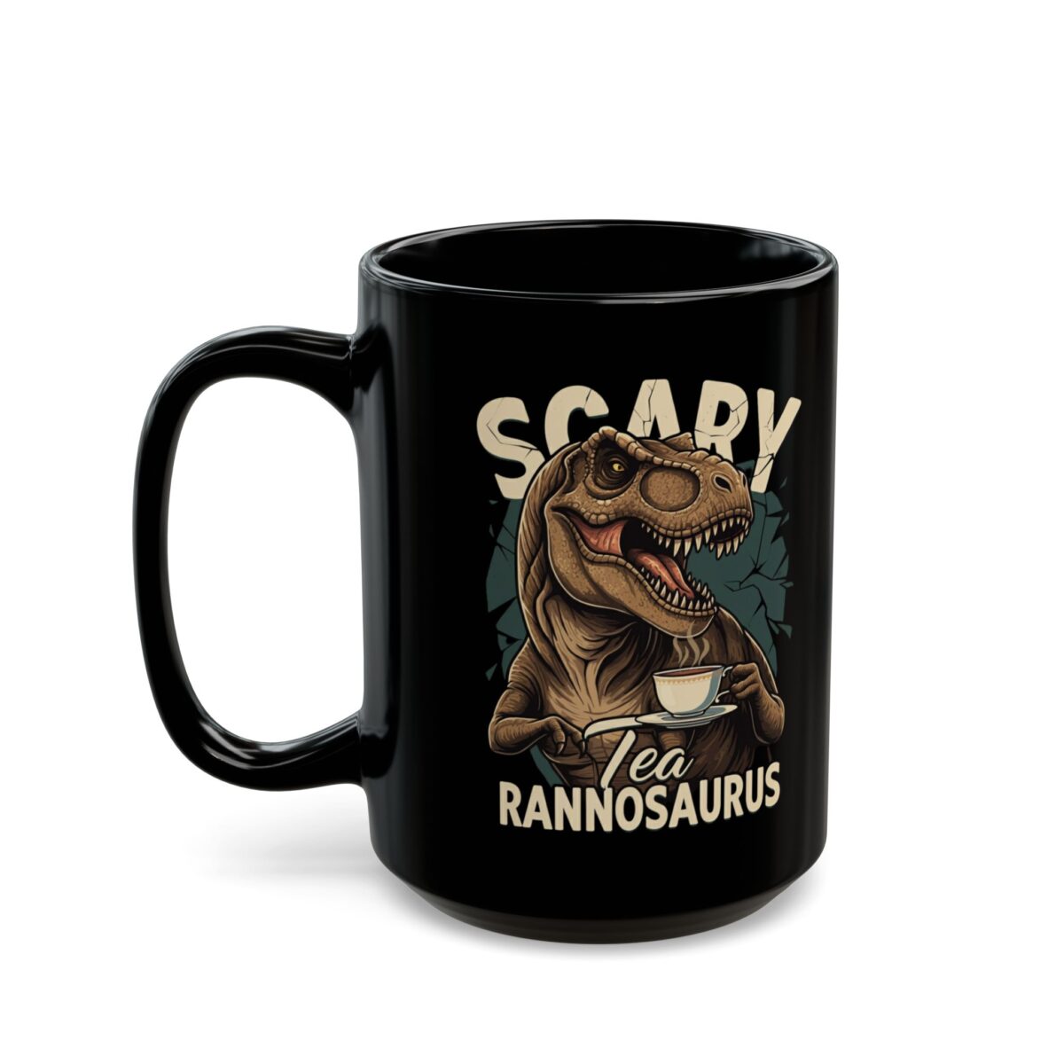 T-rex Black Mug (11oz, 15oz) - Image 7