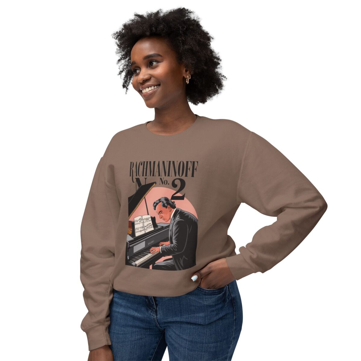 Rachmaninoff No. 2 Unisex Lightweight Crewneck Sweatshirt - Image 23