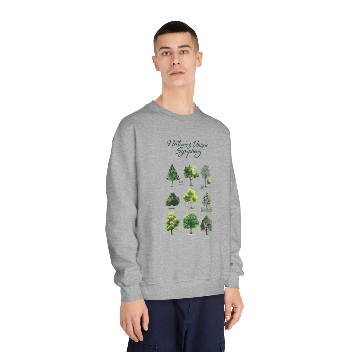 Nature's unique symphony Unisex DryBlend® Crewneck Sweatshirt - Image 12