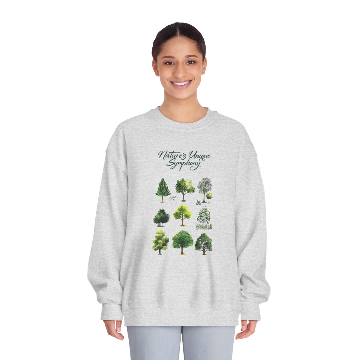 Nature's unique symphony Unisex DryBlend® Crewneck Sweatshirt - Image 3
